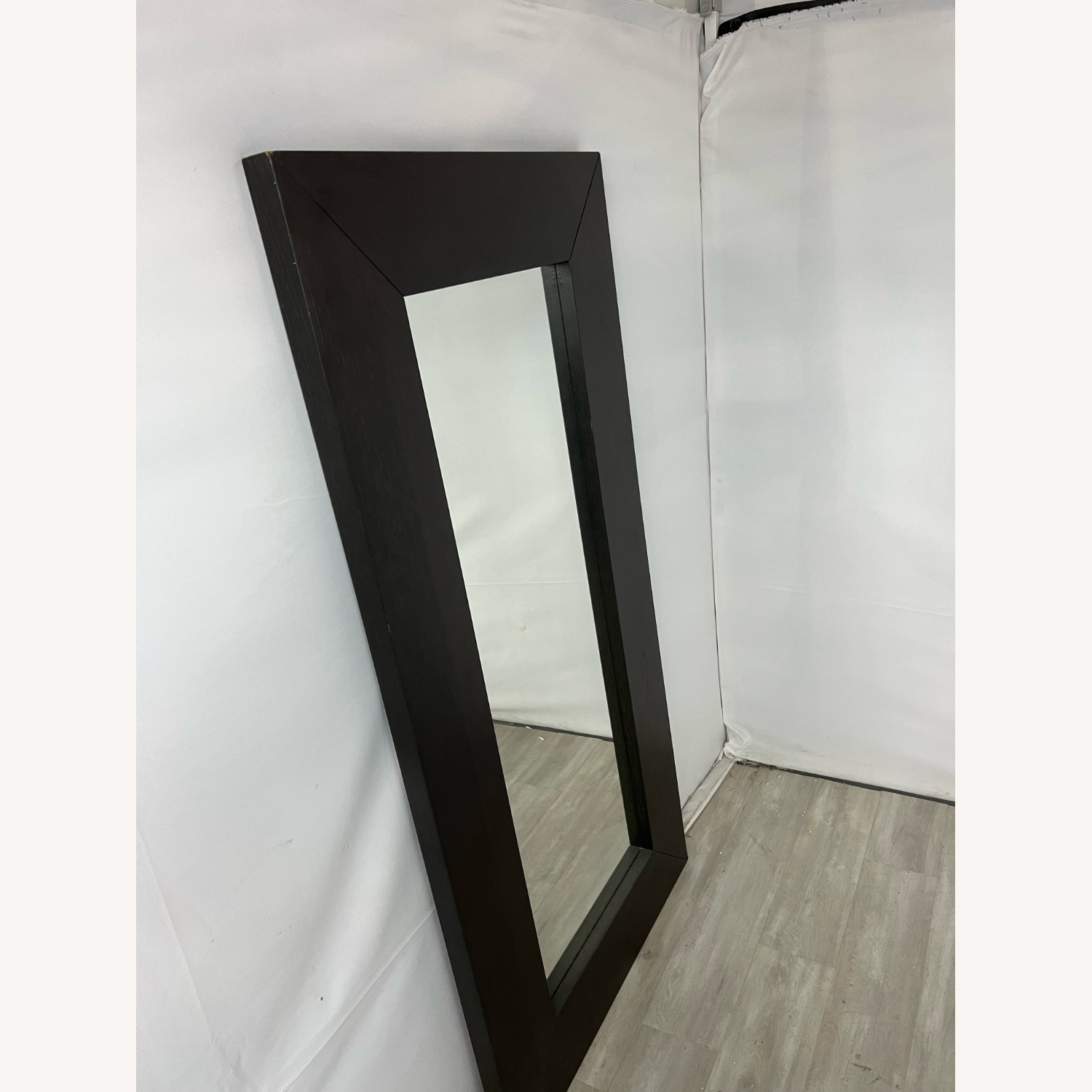 CB2 Black Wood Floor Mirror - image-3