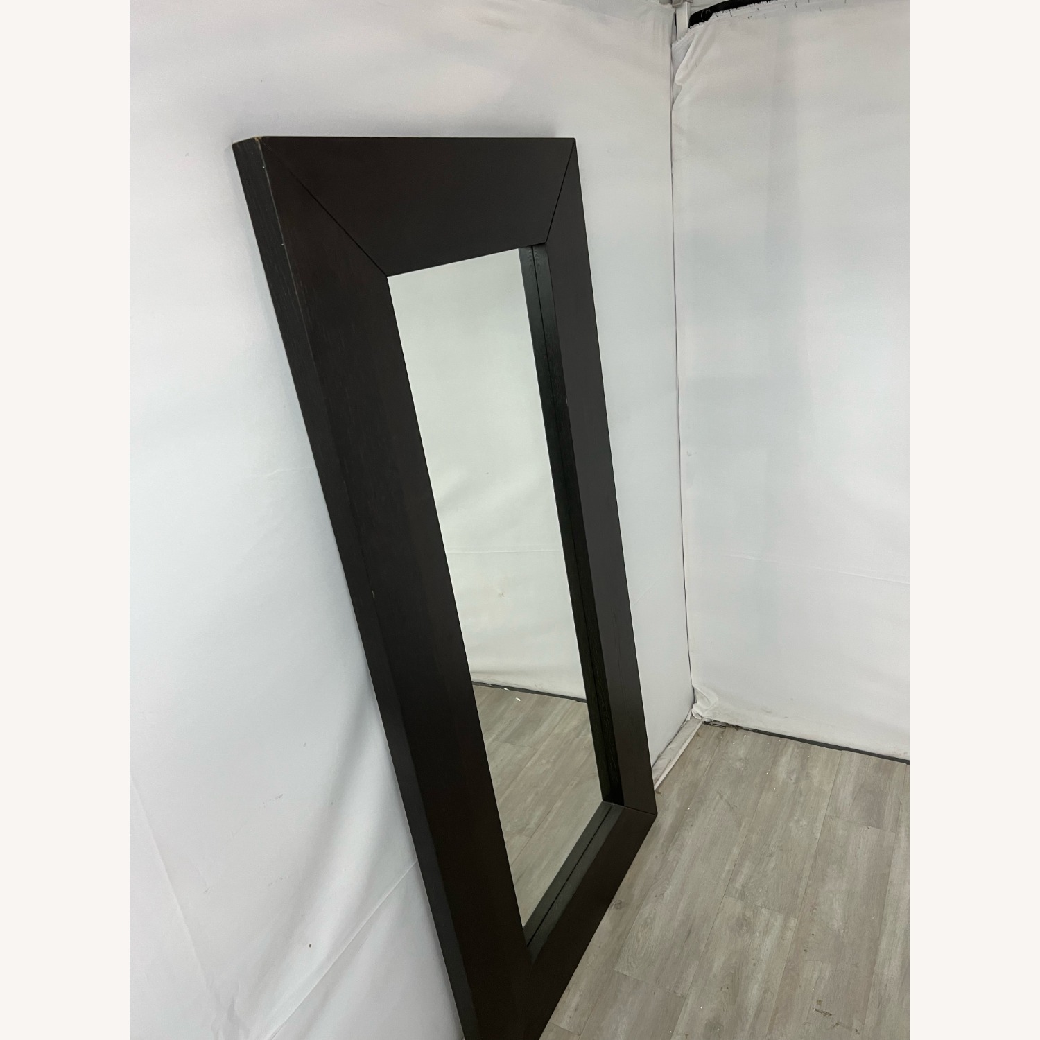 CB2 Black Wood Floor Mirror - image-2