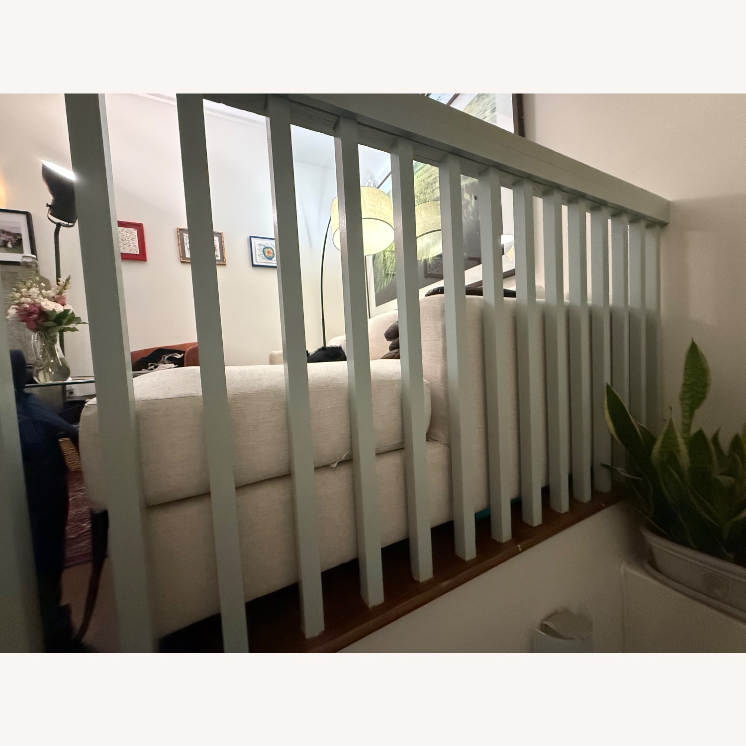 West Elm Urban Natural Linen 3+ Piece Sectional - image-3