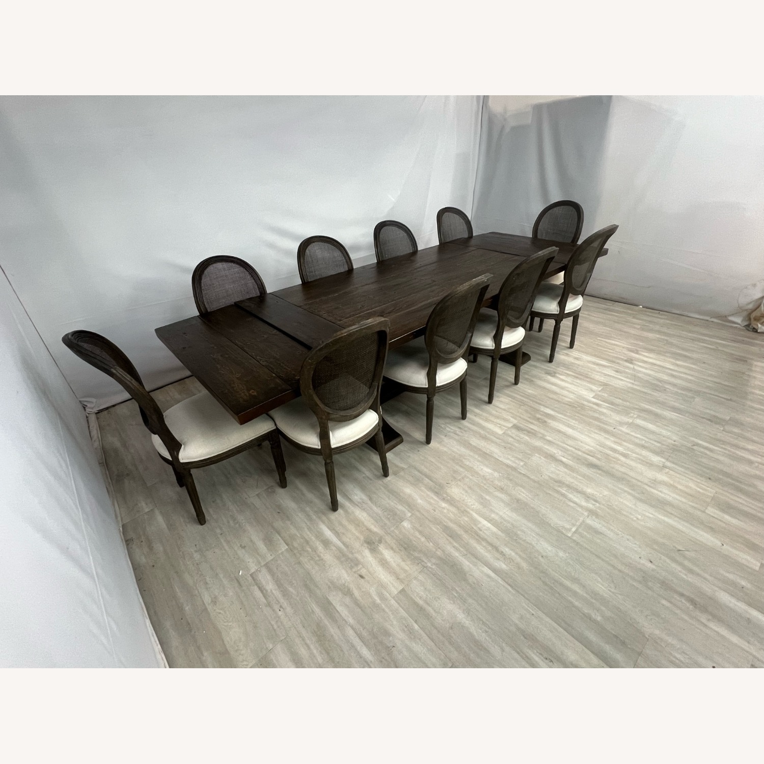 Restoration Hardware Salvaged Wood Dining Set - image-6