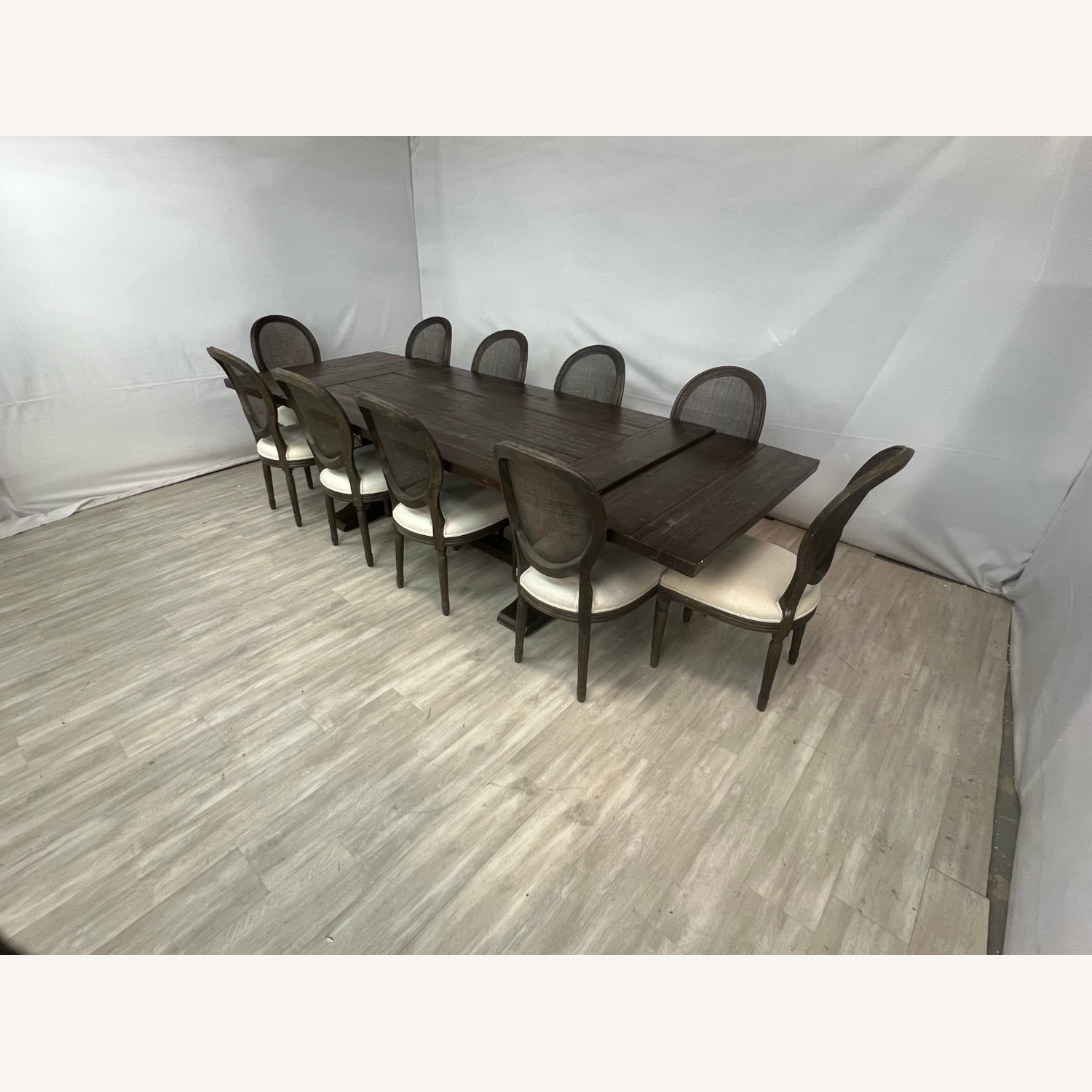 Restoration Hardware Salvaged Wood Dining Set - image-5