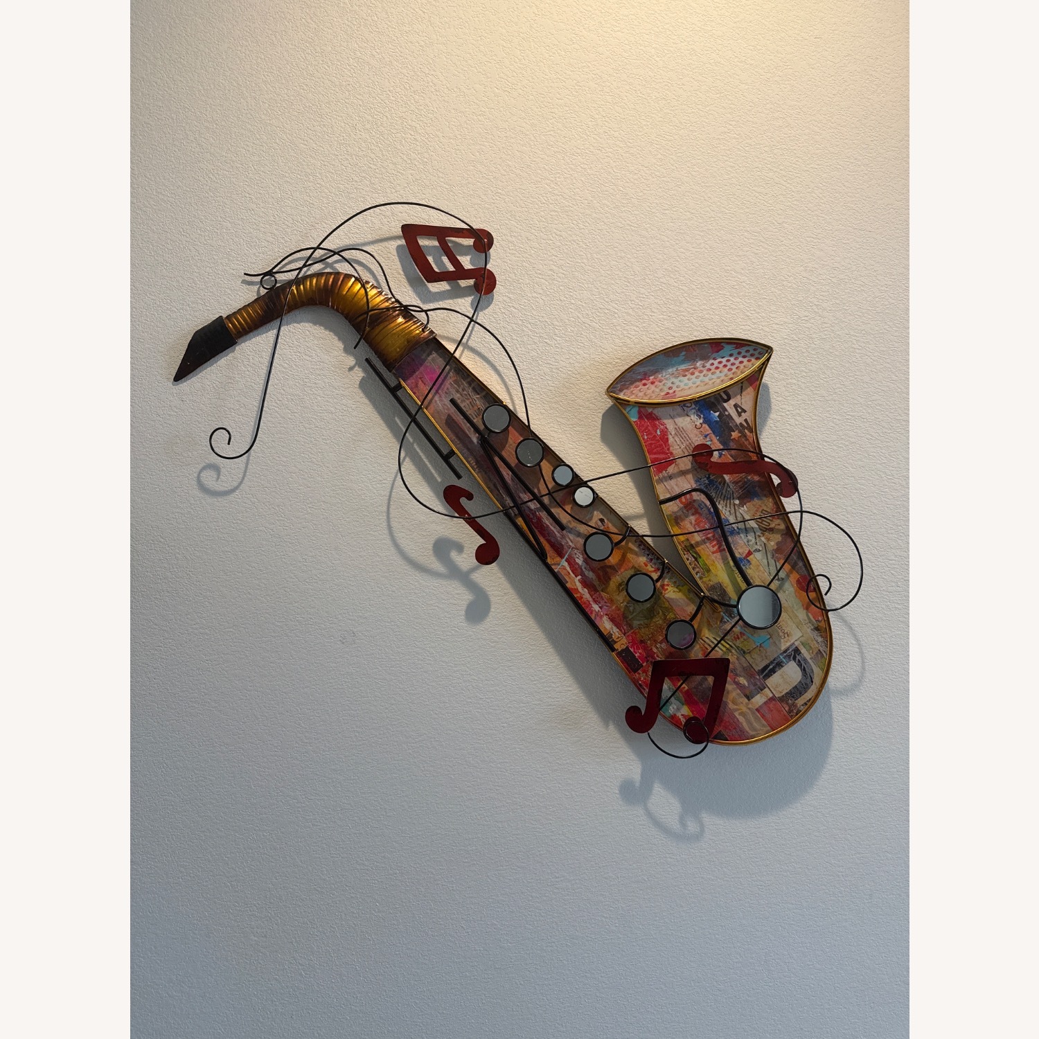 Metal Saxophone Wall Decor - image-1