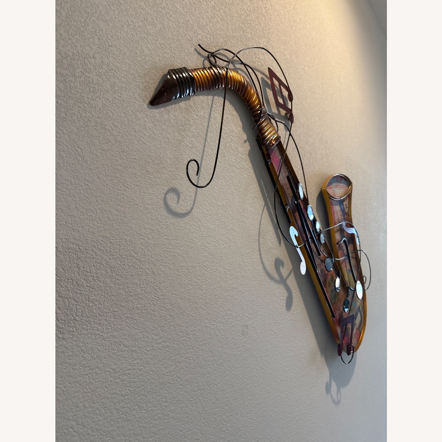 Metal Saxophone Wall Decor - image-2
