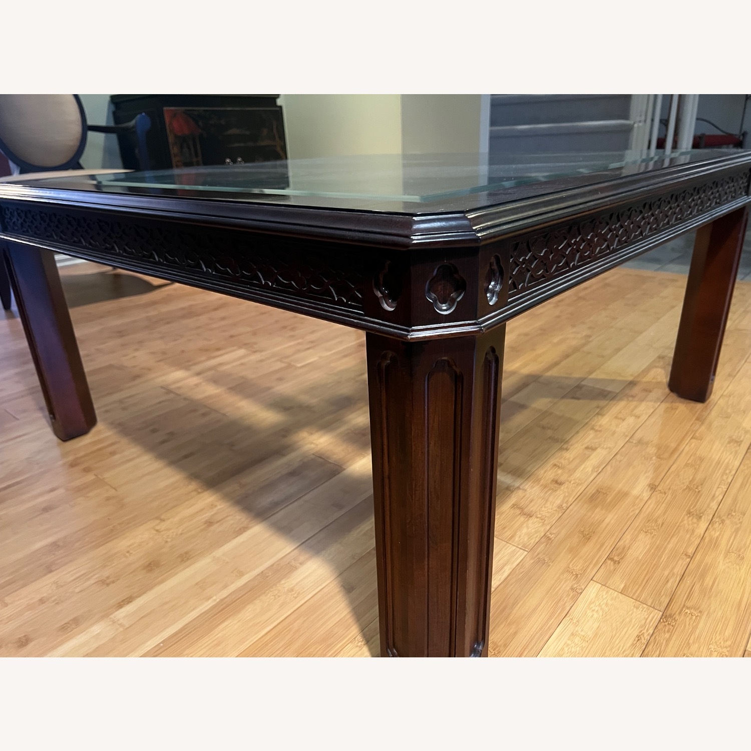 Century Furniture Dark Brown Wood Coffee Table - image-3