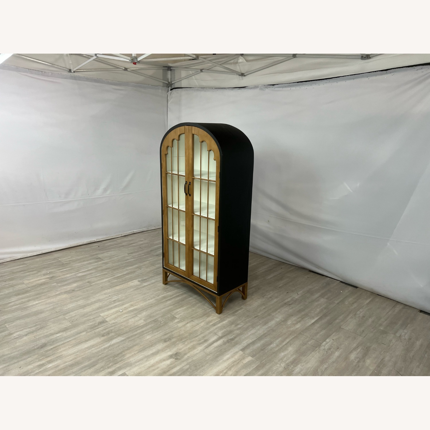 17 Stories Modern Solid Wood Glass China Cabinet - image-2