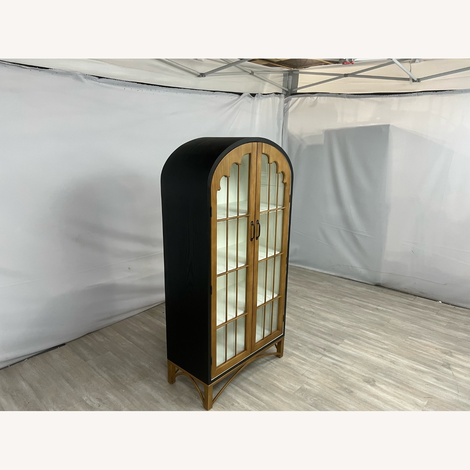 17 Stories Modern Solid Wood Glass China Cabinet - image-1