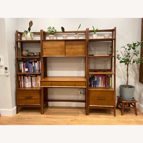 Used West Elm Mid-Century Wall Desk + 2 Narrow Shelves for sale on AptDeco