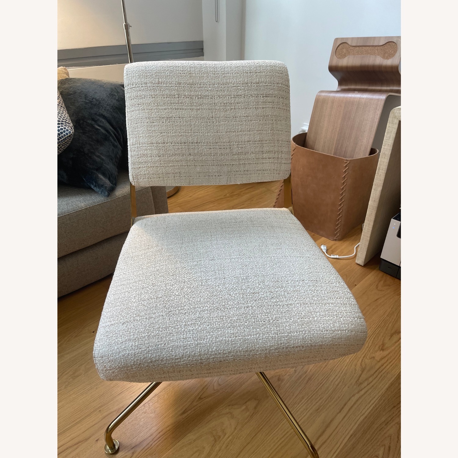 CB2 Rue Cambon Cream Office Chair - image-1