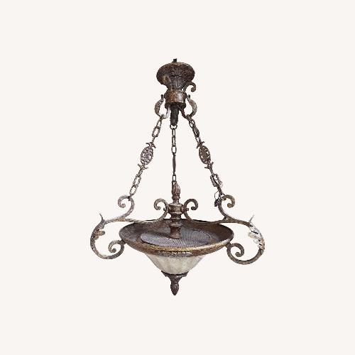 Used Vintage/Antique Bronze Metal Ceiling Lamp for sale on AptDeco