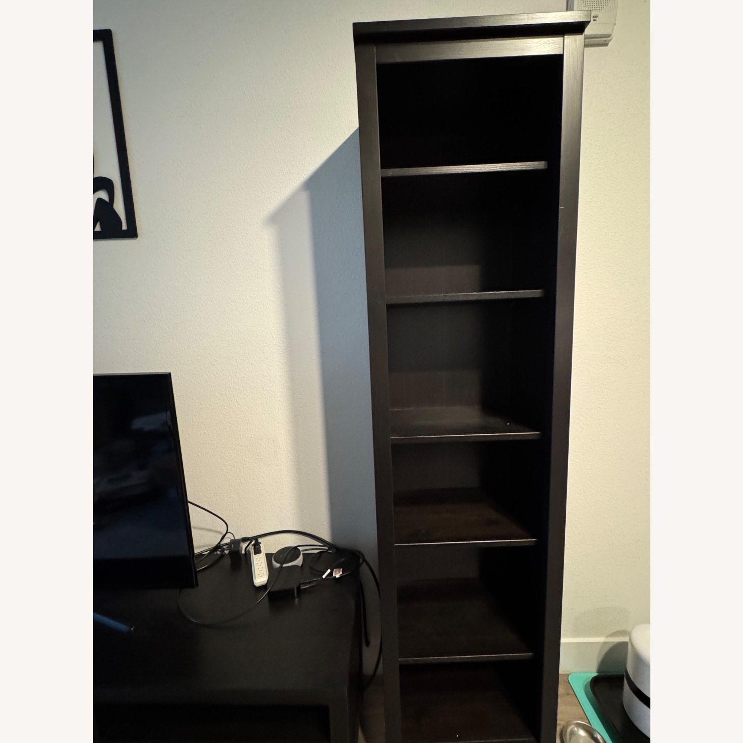 IKEA Hemnes Dark Brown Wood Media Storage - image-3