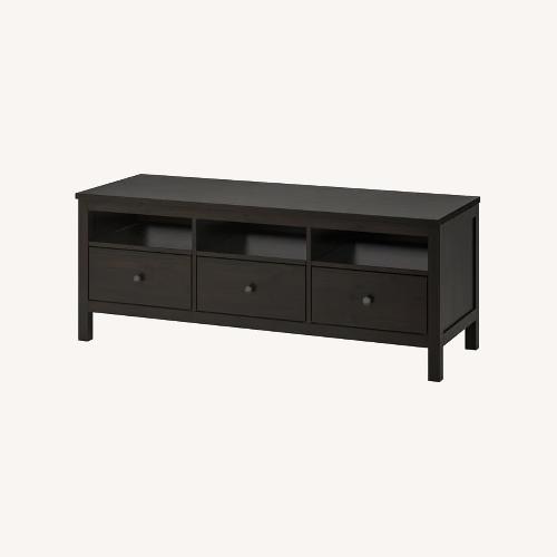 Used IKEA Hemnes Dark Brown Wood Media Storage for sale on AptDeco