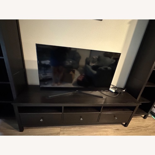 Used IKEA Hemnes Dark Brown Wood Media Storage for sale on AptDeco