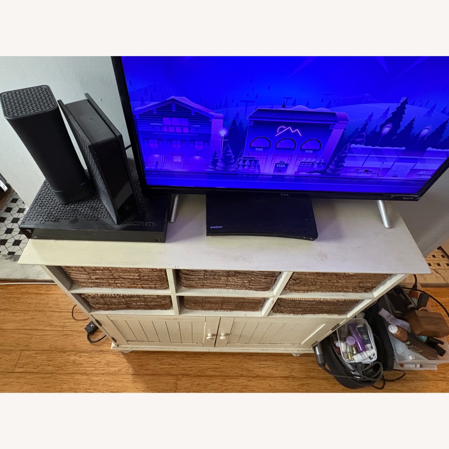 Natural Wood Console - image-2