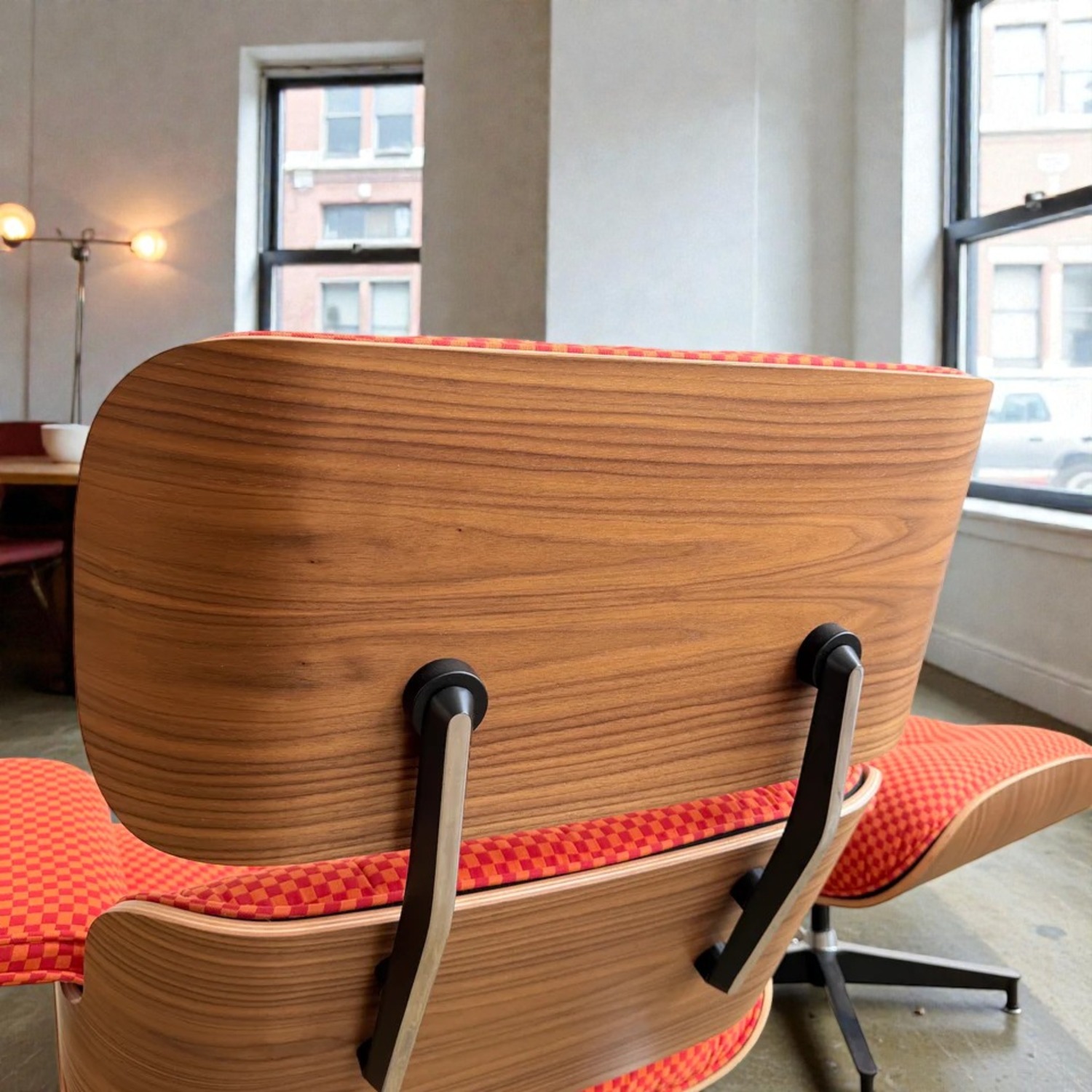 Herman Miller Eames Red Fabric Ottoman - image-5