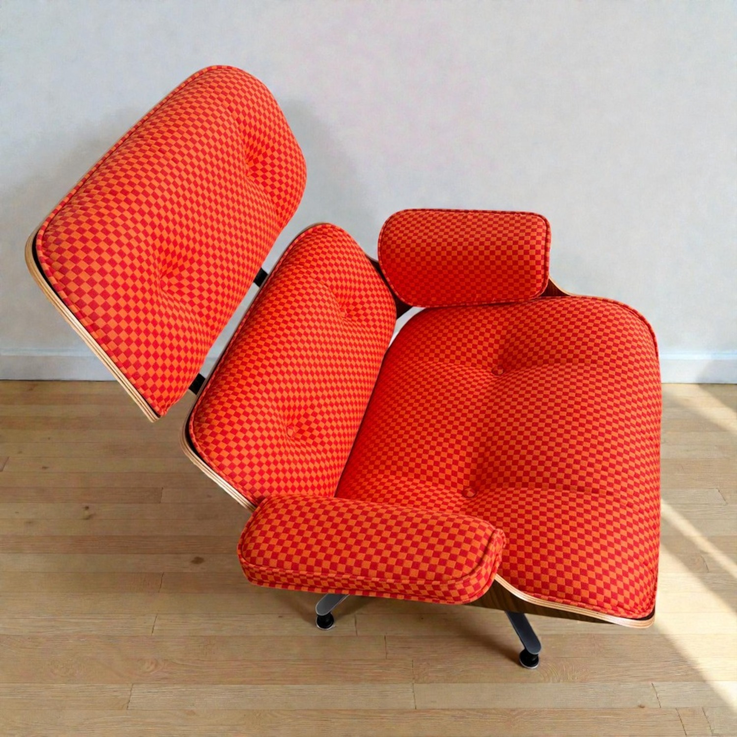 Herman Miller Eames Red Fabric Ottoman - image-8