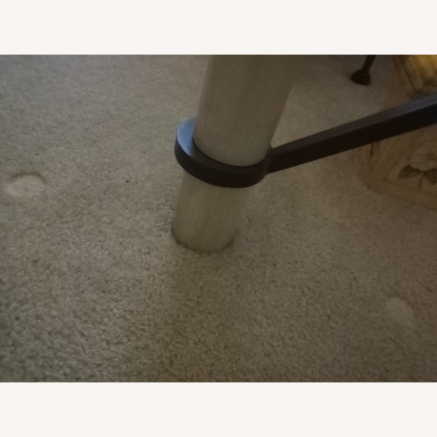 Dark Gray Metal Dining Table - image-3