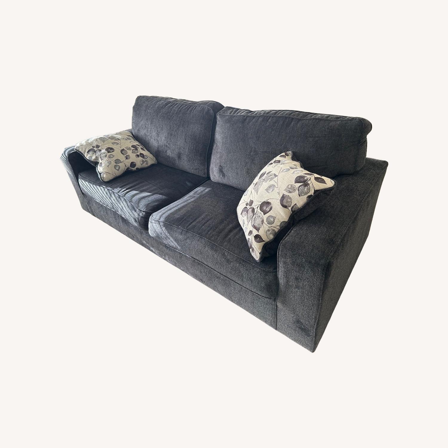 Ashley Sleeper Sofa W 2 Throw Pillows - image-0