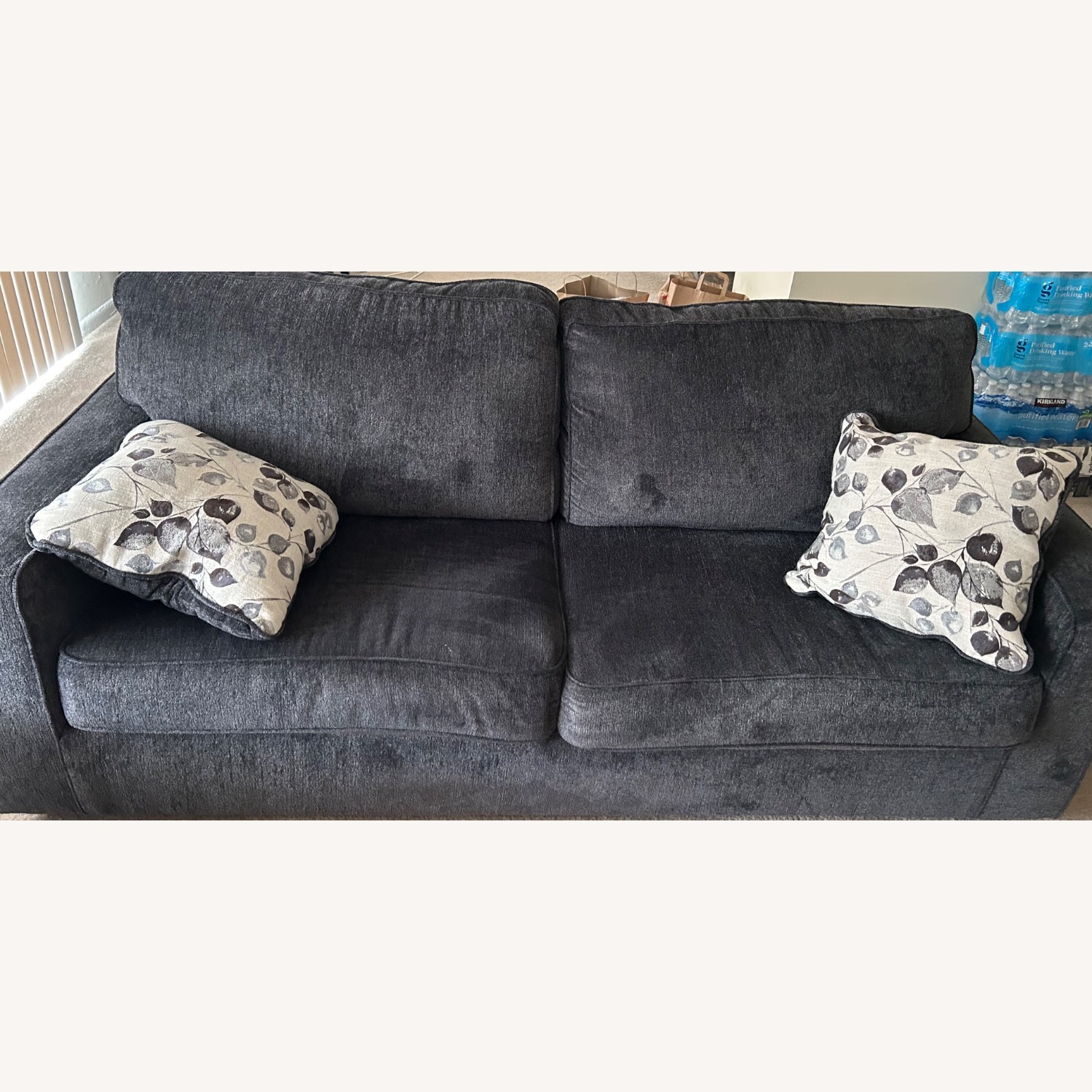 Ashley Sleeper Sofa W 2 Throw Pillows - image-1