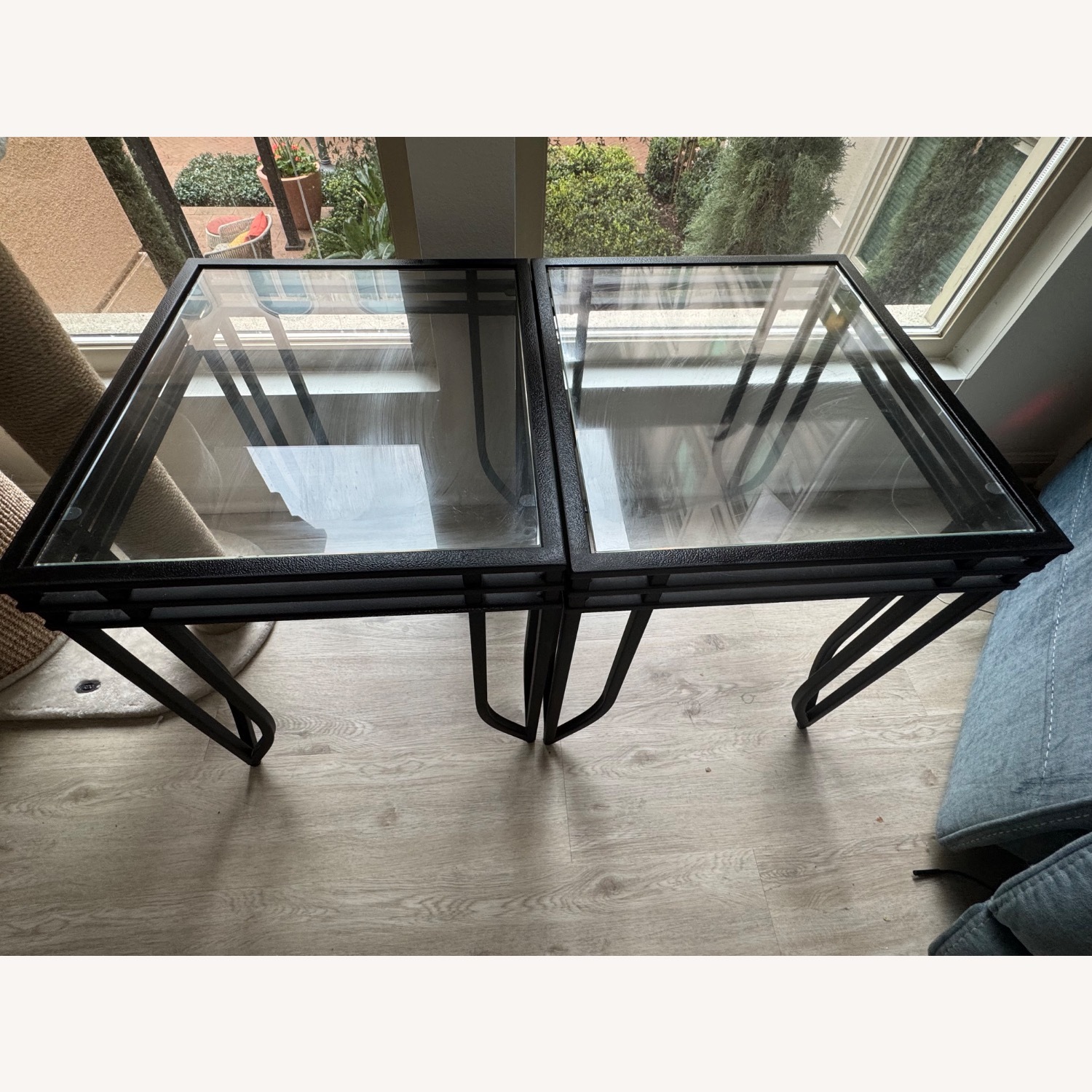 Ashley Furniture Black Glass Coffee Table - image-2