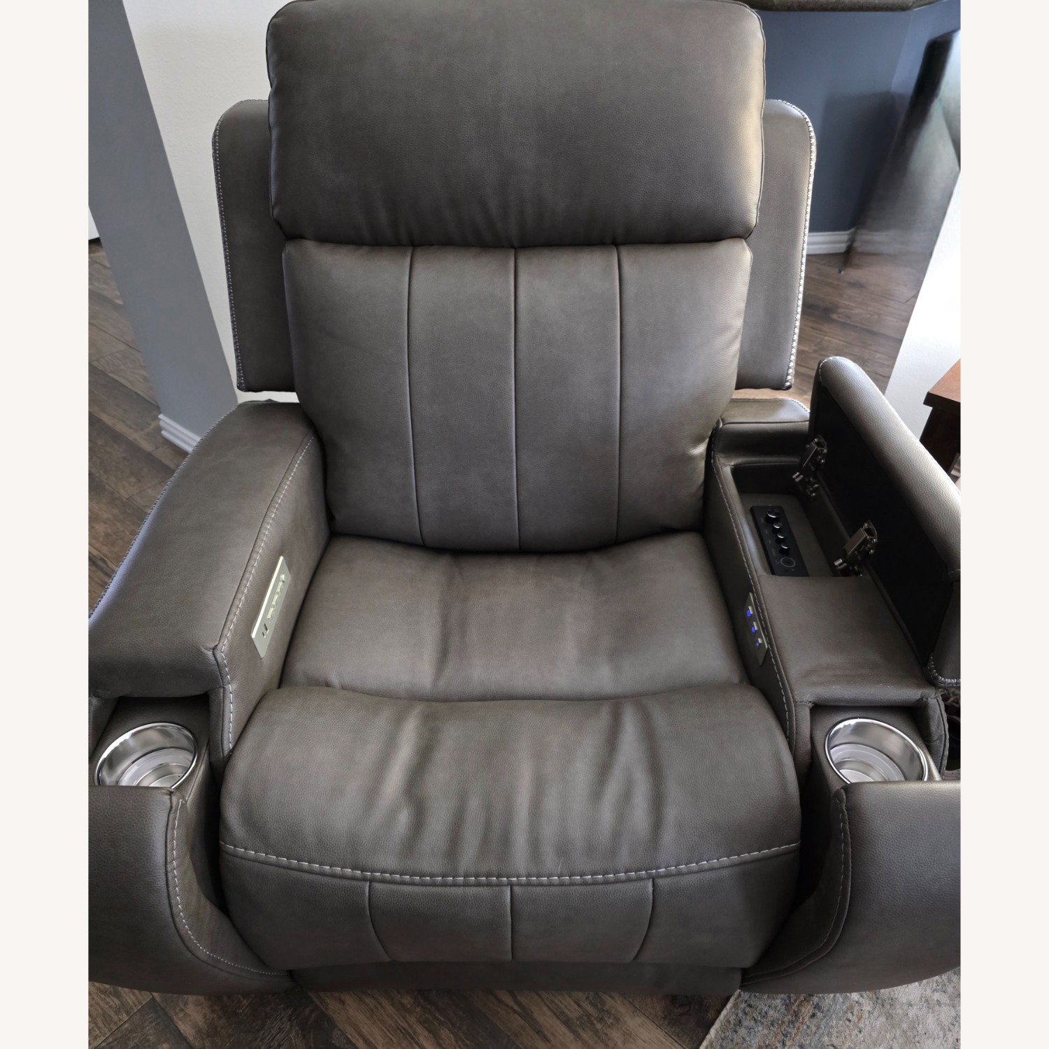Dark Gray Recliner - image-3