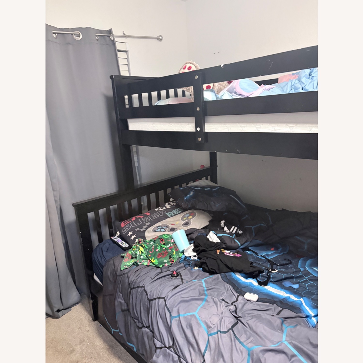 Ashley Furniture Dark Brown Wood Bunk Bed - image-5