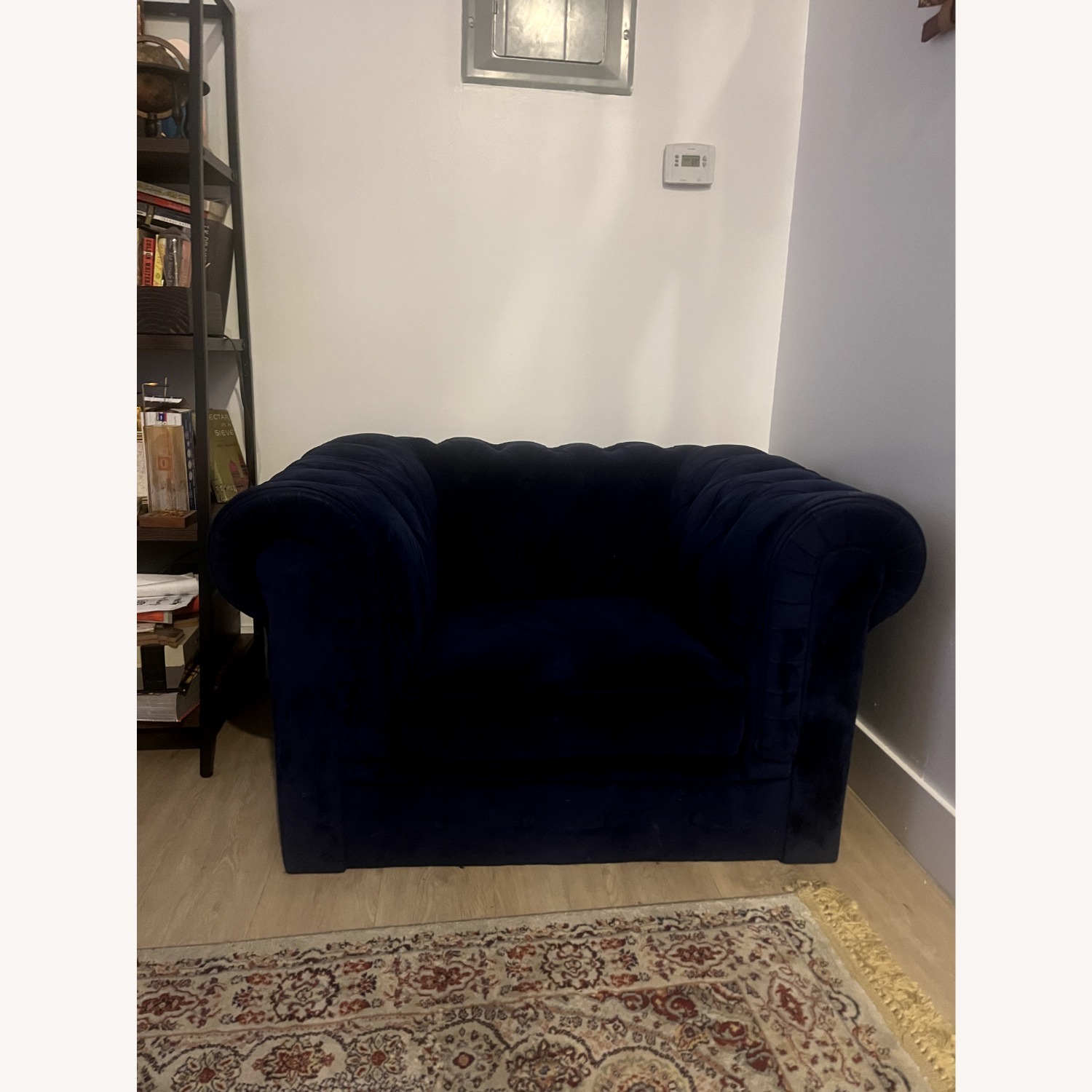 Royal Blue Chesterfield Armchair - image-2