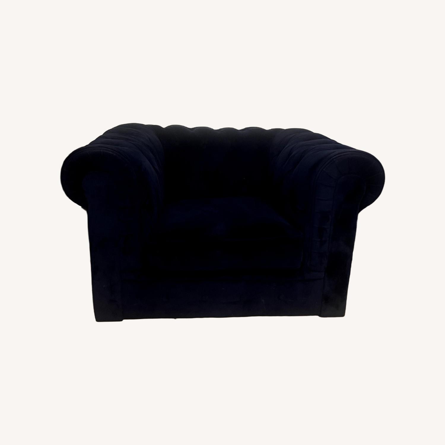 Royal Blue Chesterfield Armchair - image-0