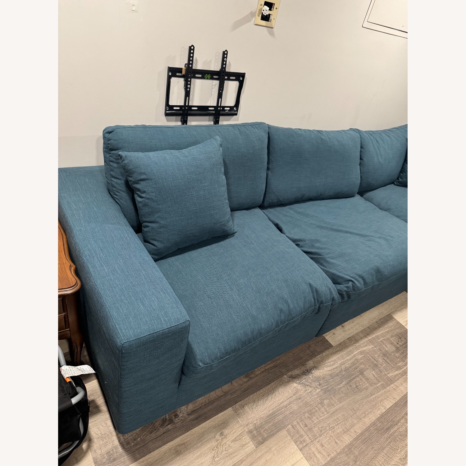 Modway Blue 4 Piece Down Filled Sectional - image-4