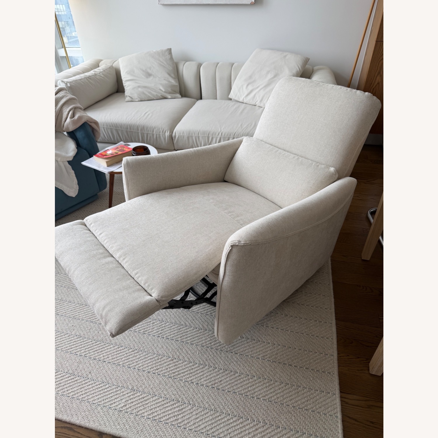 Chita Living Natural Linen Nursing Chair - image-2