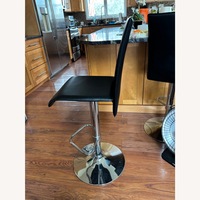 Black Leather Stools