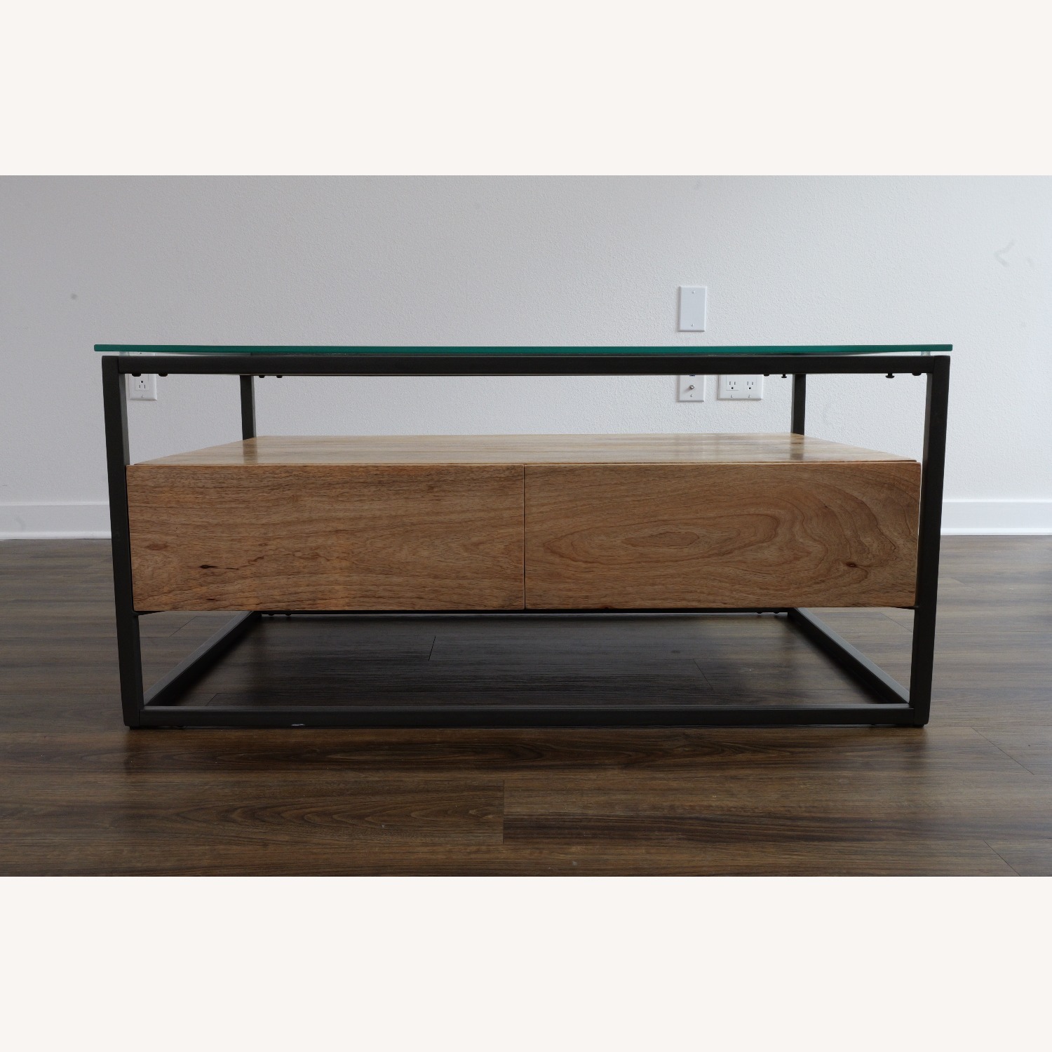 West Elm Industrial Wood Storage Coffee Table - image-4