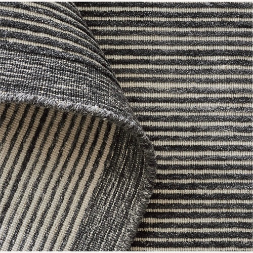 Used CB2 Leera Handloomed Black Performance Area Rug 8'X10' for sale on AptDeco