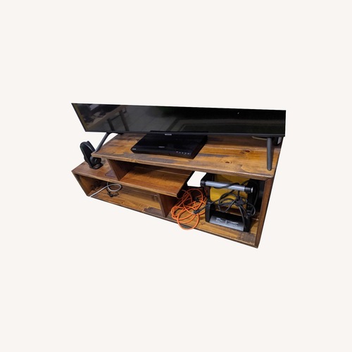 Used Wayfair Solid Wood TV Stand for sale on AptDeco