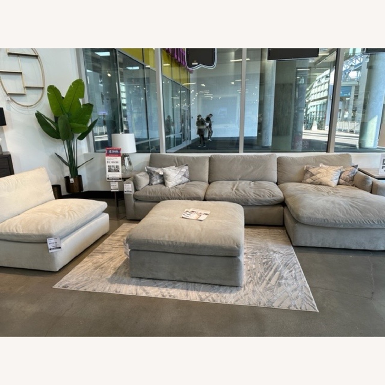 Ashley Furniture Light Gray 3+ Piece Sectional - image-9