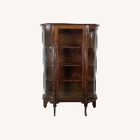 Antique Shelved Glass Display Cabinet