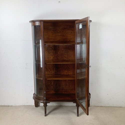 Used Antique Shelved Glass Display Cabinet for sale on AptDeco