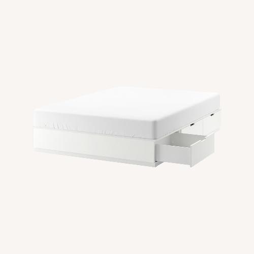 Used IKEA White Queen Bed for sale on AptDeco
