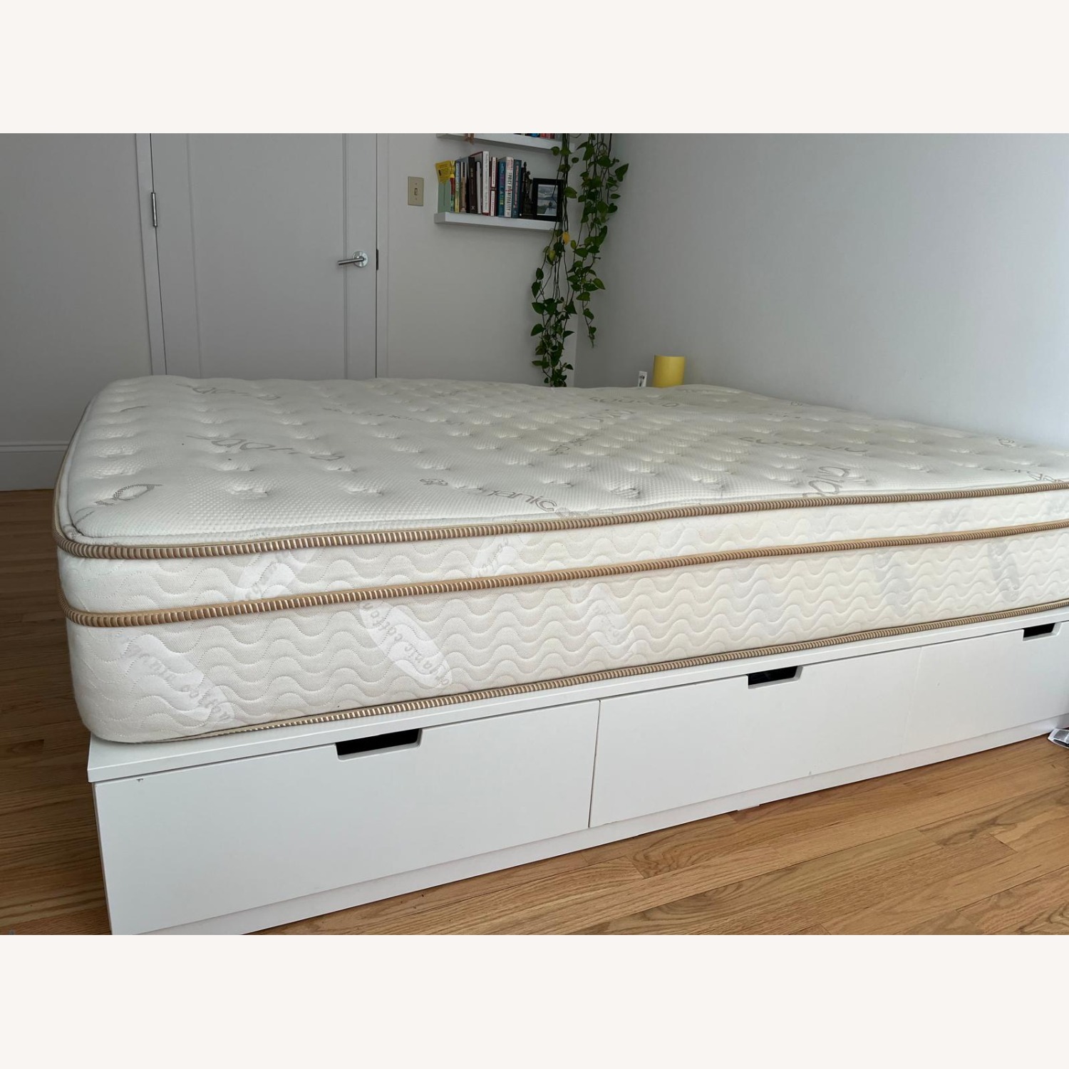 IKEA White Queen Bed - image-4