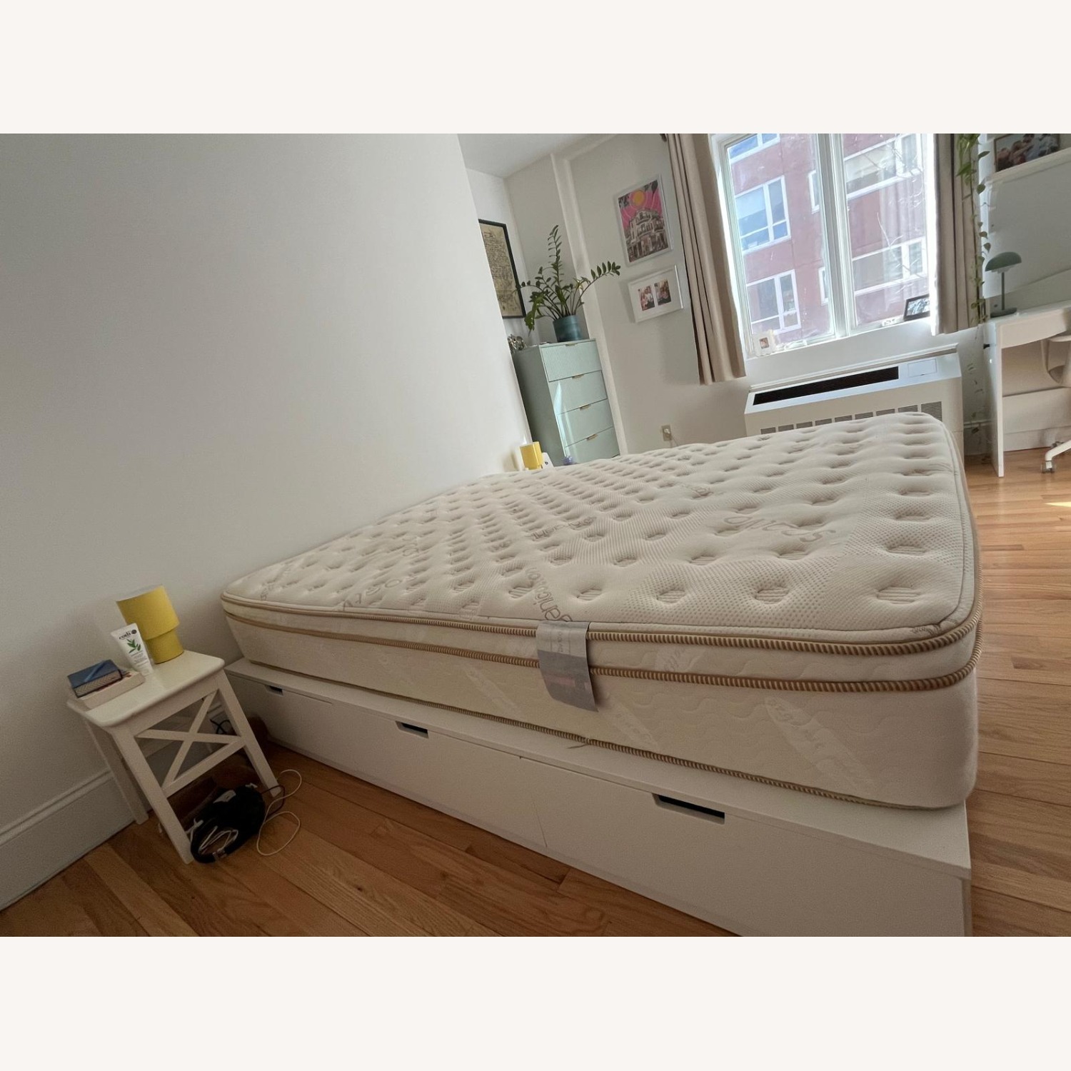 IKEA White Queen Bed - image-5