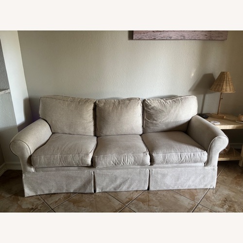Used Raymour & Flanigan Natural Sleeper Sofa for sale on AptDeco