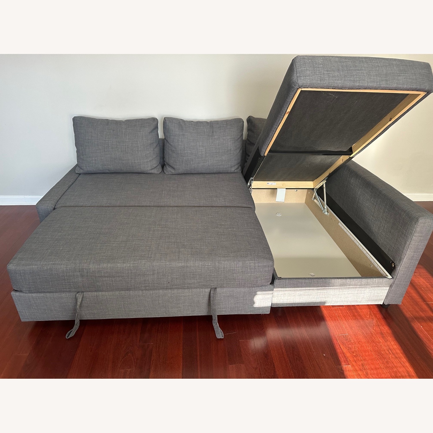 IKEA Frieheten Dark Gray Fabric Sleeper Sofa - image-2