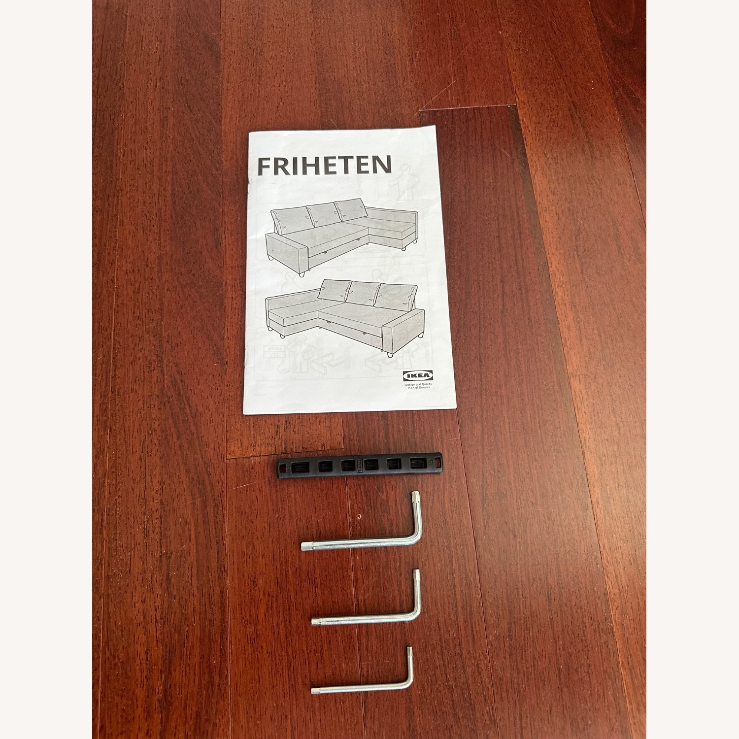 IKEA Frieheten Dark Gray Fabric Sleeper Sofa - image-3