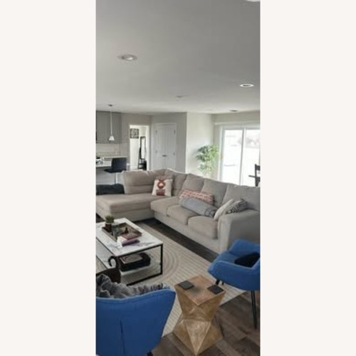Used Beige 2 Piece Sectional  for sale on AptDeco