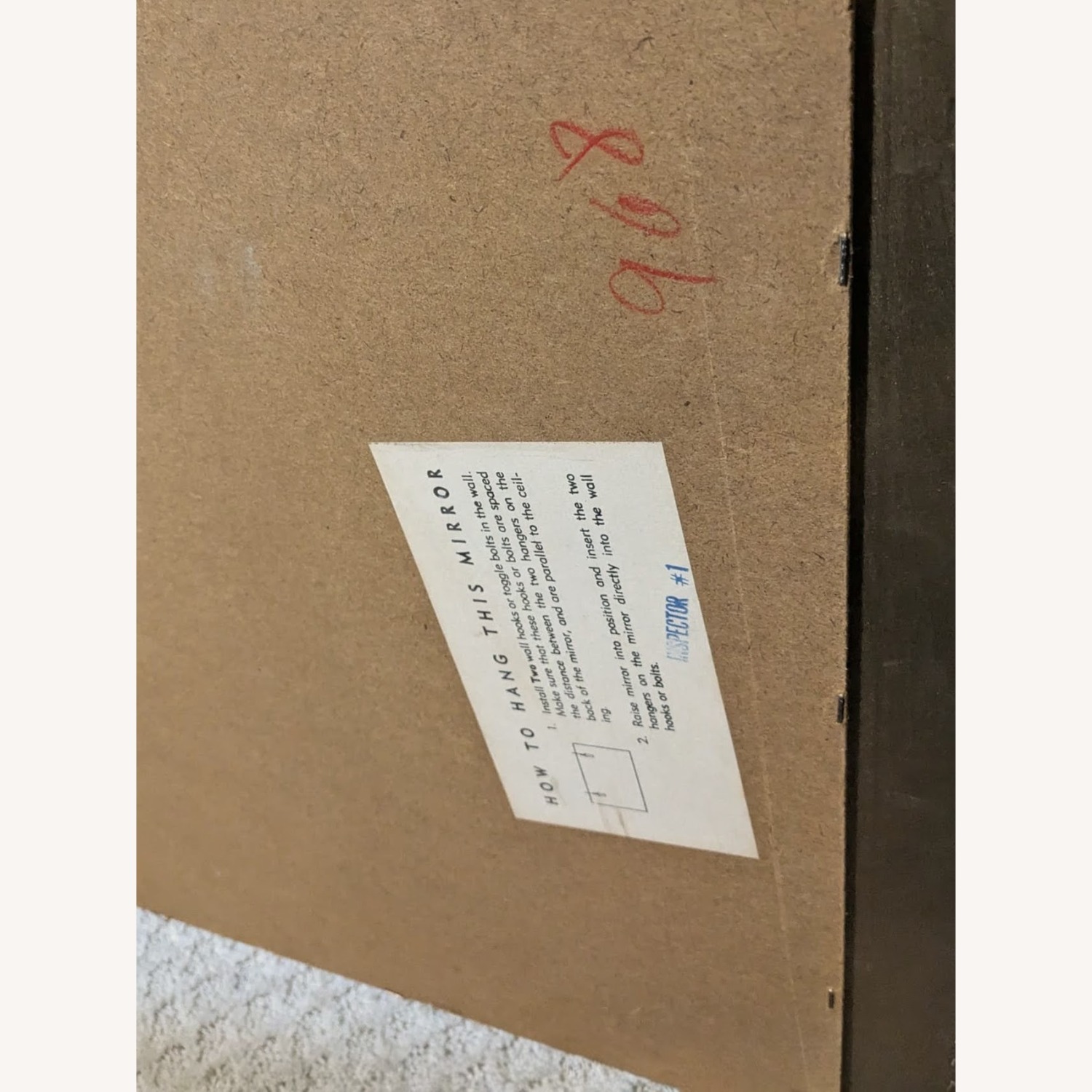 20th Century Vintage Gold Wood Wall Mirror - image-3