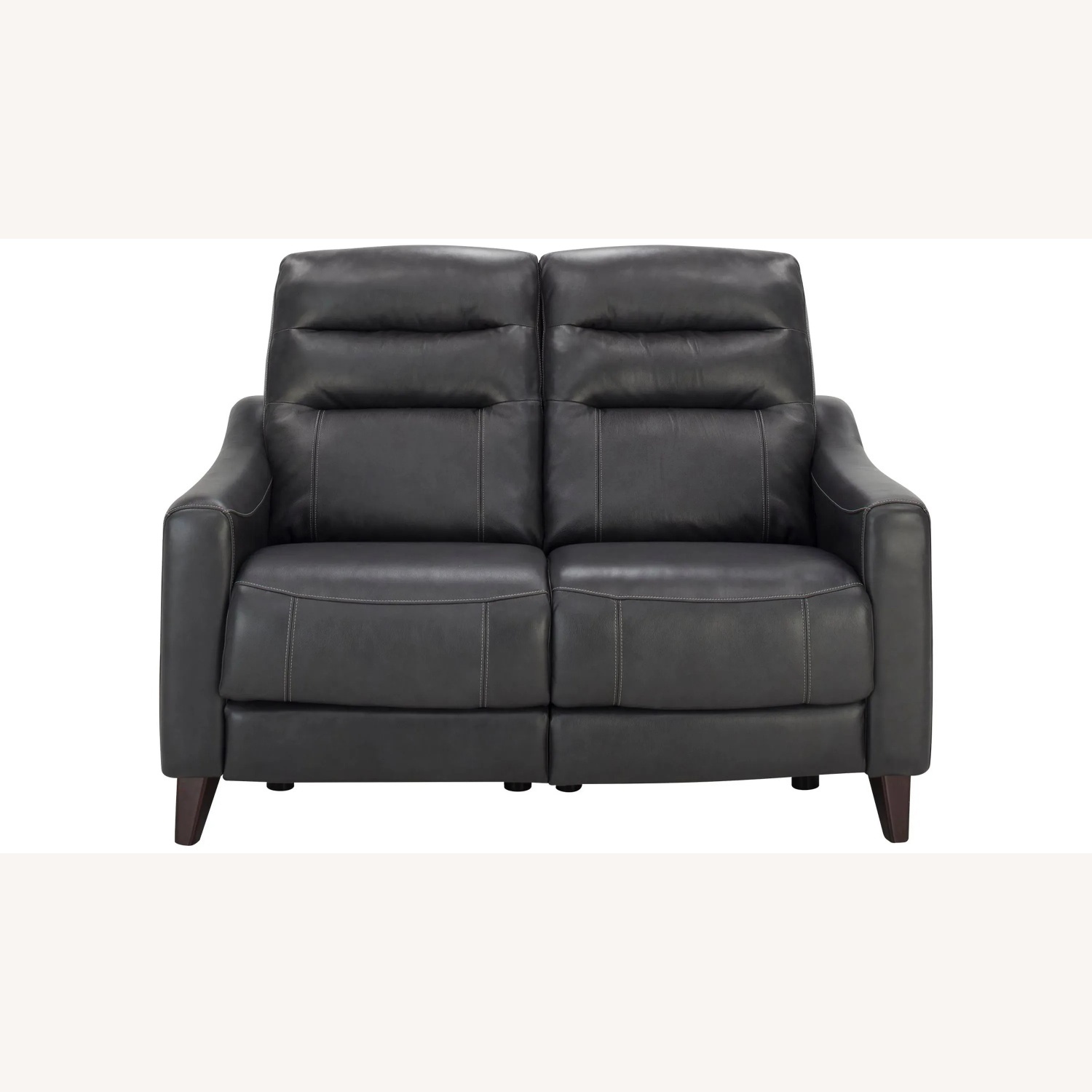 Raymour & Flanigan Graham Leather Loveseat - image-0