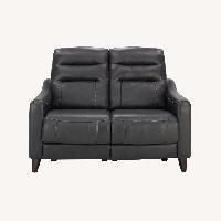 Raymour & Flanigan Graham Leather Loveseat