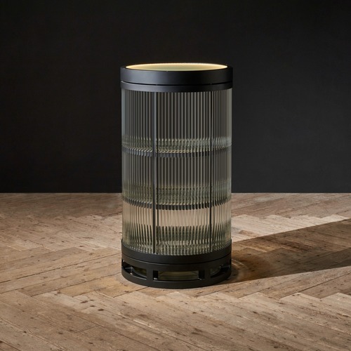 Used Timothy Oulton Black Glass Bar Cart for sale on AptDeco