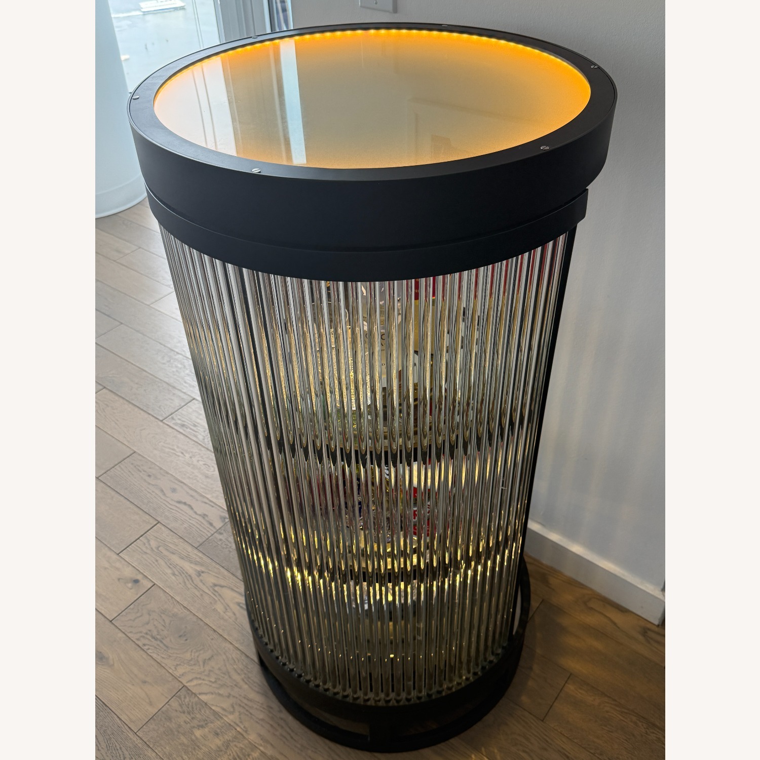 Timothy Oulton Black Glass Bar Cart - image-6