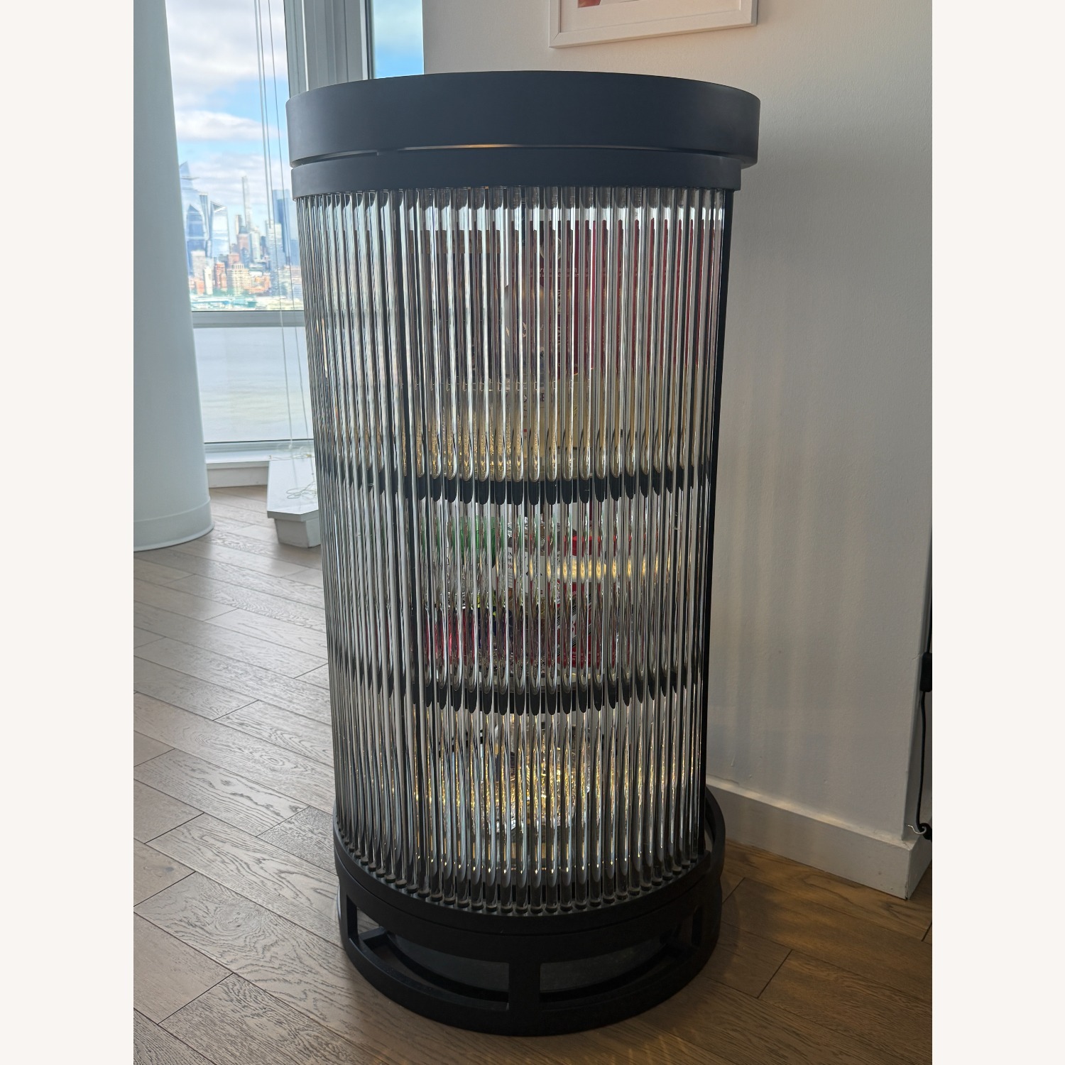 Timothy Oulton Black Glass Bar Cart - image-5