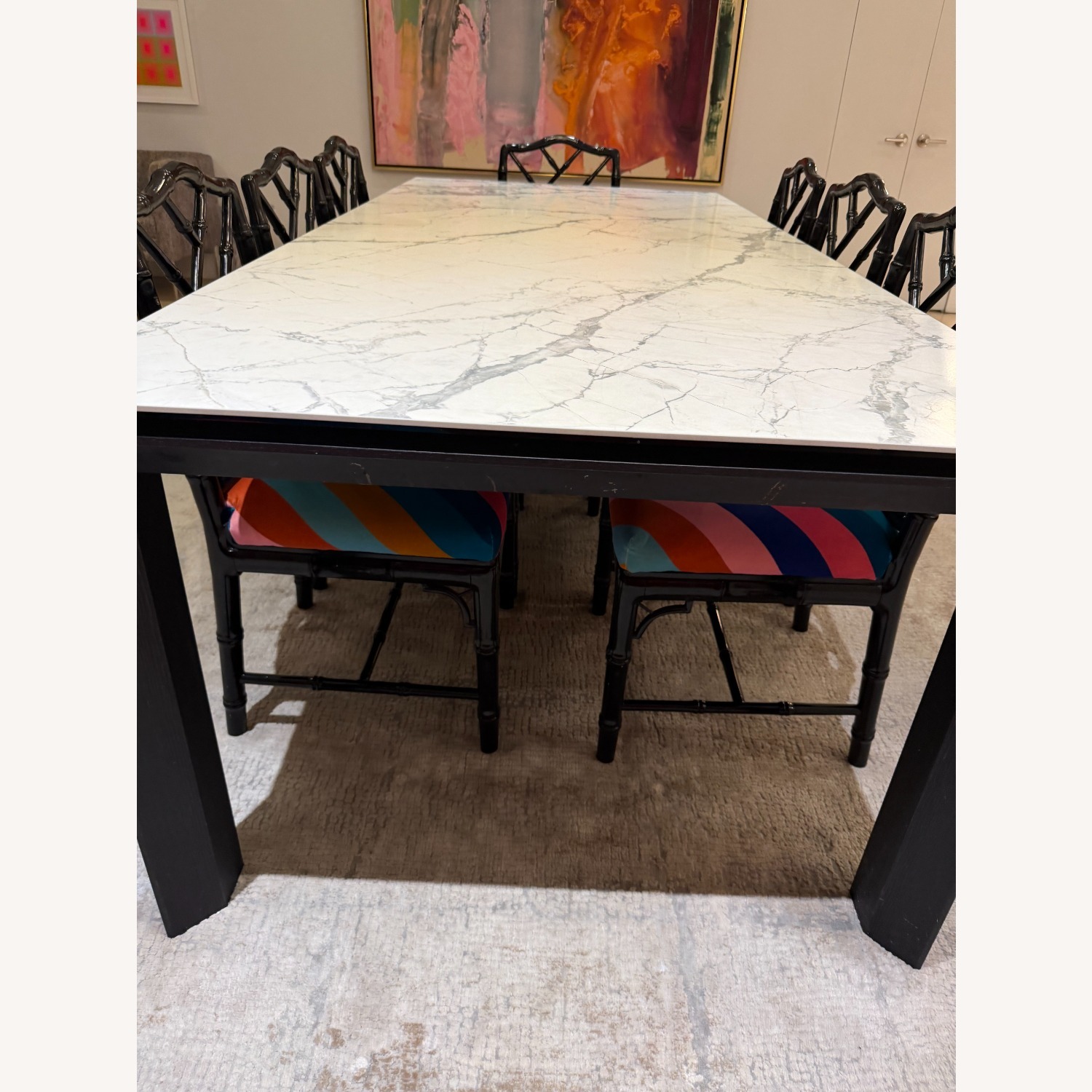 Omnia Table, Rectangular Top, Wooden Legs - image-1